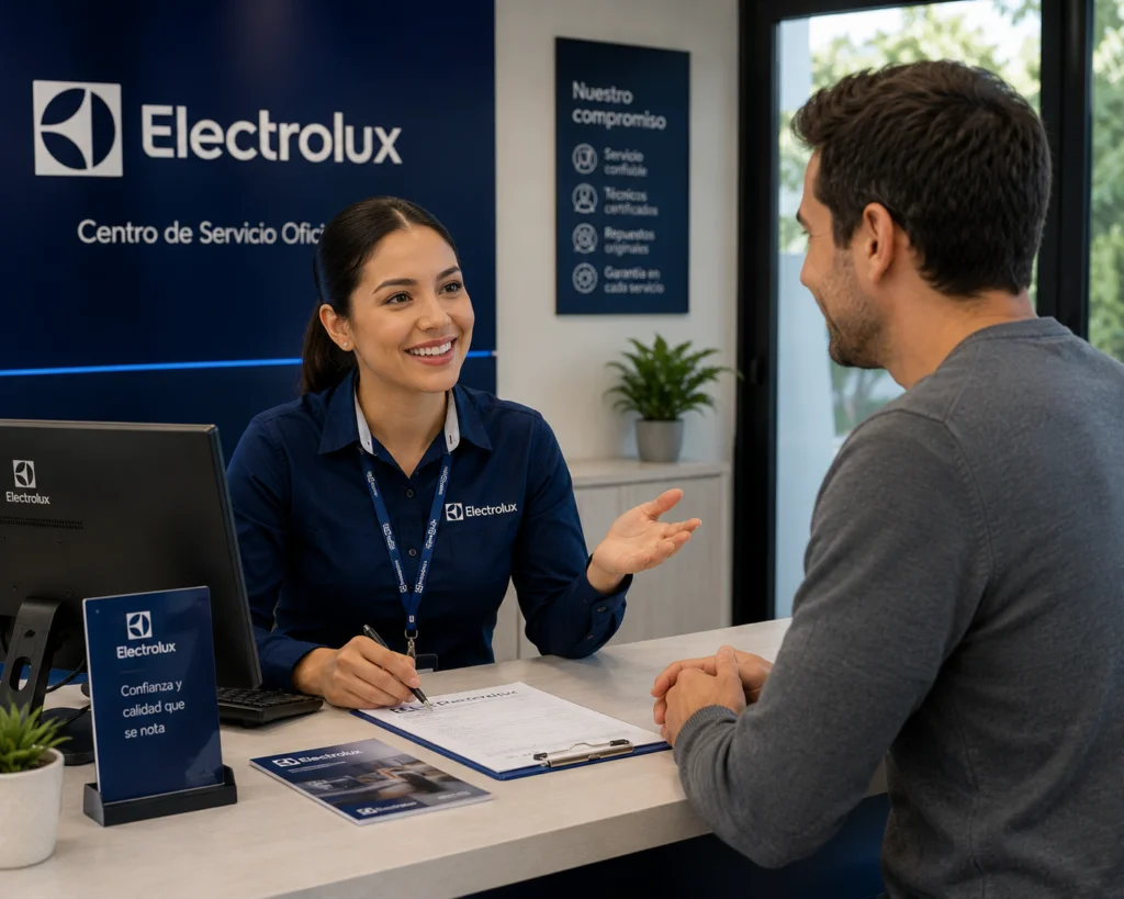 Técnico Electrolux realizando mantenimiento preventivo en San Salvador