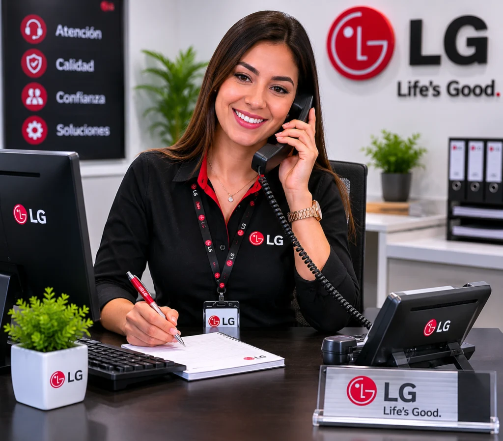 Equipo de servicio técnico autorizado LG en San Salvador